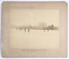 &lsquo;Sheffield Park Winter Sports. January 17th 1891&rsquo;. Excellent original sepia photographs of a cricket match being played on the ice of a frozen over Upper Women&rsquo;s Way Pond near the cricket ground at Sheffield Park with spectators in attendance, some on the