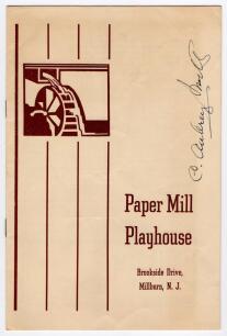 Sir Charles Aubrey Smith. Sussex, Transvaal & England 1882-1896. Original theatre programme for a theatre production of &lsquo;Old English&rsquo; by John Galsworthy with Aubrey Smith playing the lead role of Sylvanus Heythorp, nicely signed to the front cover by Aubr