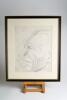 Sir Charles Aubrey Smith. Sussex, Transvaal & England 1882-1896. &lsquo;Sir Aubrey Smith&rsquo; Large and unusual original pen and ink line study of Aubrey Smith by fellow cricketer and actor Clifford Severn. The study using lines and heavier shading shows the head o