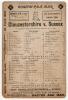 &lsquo;Gloucestershire v Sussex 1891&rsquo;. Early original double sided scorecard for the match played at Clifton College 6th-8th July 1891 with complete printed and handwritten pencil scores. Sussex won by 55 runs, in a low scoring match Sussex made 91 in their fir