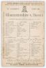&lsquo;Gloucestershire v. Sussex&rsquo; 1888. Early original double sided scorecard for the match played at Clifton College 6th- 8th August 1888 with complete printed scores. Gloucestershire (328 & 149/3) beat Sussex (130 & 344) by seven wickets. The Gloucestershire 