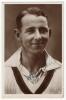 Australian tour of England 1930. Excellent complete set of fifteen sepia real photograph plain back postcards of each member of the Australian touring party. Each player featured on the postcards has been taken head and shoulders, wearing Australian sweat - 7