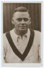 Australian tour of England 1930. Excellent complete set of fifteen sepia real photograph plain back postcards of each member of the Australian touring party. Each player featured on the postcards has been taken head and shoulders, wearing Australian sweat - 8