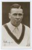 Australian tour of England 1930. Excellent complete set of fifteen sepia real photograph plain back postcards of each member of the Australian touring party. Each player featured on the postcards has been taken head and shoulders, wearing Australian sweat - 11