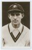 Australian tour of England 1930. Excellent complete set of fifteen sepia real photograph plain back postcards of each member of the Australian touring party. Each player featured on the postcards has been taken head and shoulders, wearing Australian sweat - 15