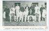 &lsquo;Australians v Dublin University Eleven (Past and Present), June 1905&rsquo;. Early and rarer mono postcard of the Dublin University XI with two umpires, seated and standing in rows in cricket attire and blazers for the match played at College Park Dublin, 19th