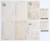 Australia tour to England 1905. Six sepia real photograph postcards of Australian cricketers who toured England in 1905, each player depicted standing full length in cricket attire in various poses with printed title to lower part of the image. All postca - 2