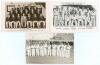 Australia tour to England 1953. Two mono/ sepia real photograph postcards of the Australian touring party seated and standing in rows wearing cricket attire. One with printed title &lsquo;The Australian Cricket Touring Team 1953 at Worcester, April 29th&rsquo;, plain