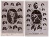 M.C.C. tour to Australia 1907/08. Two similar but different early original mono real photograph postcards, both with cameos of the fourteen members of the England touring party set on a plain background with printed titles below. Players featured on both 