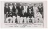 Derbyshire C.C.C. 1951 & 1952. Two excellent mono real photograph plain back postcard of the 1951 and 1952 teams, seated and standing in rows, wearing cricket attire with title and players names to lower borders. Both stamped A. Wilkes & Son, West Bromwic - 2