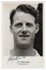 John Brian Mortimore. Gloucestershire & England 1950-1975 and Douglas Martin Young. Worcestershire & Gloucestershire 1946-1964. Mono real photograph postcards of each player, head and shoulders, with name and county printed to lower border. Signed in ink 