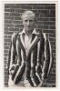 Peter Geoffrey Foster. Oxford University & Kent 1936-1946. Mono real photograph postcard of Foster standing three quarter length wearing cricket attire and striped blazer. Nicely signed in black ink to the photograph by Foster. Printed title &lsquo;P.G. Foster.