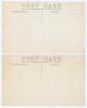 &lsquo;Leicestershire v Warwickshire- The first County Match at Nuneaton, June 13th, 1912&rsquo;. Two rarer early mono real photograph postcards from the match played at Weddington Road, Nuneaton, 13th & 14th June 1912. The images depict the Leicestershire players ex - 2