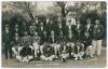 &lsquo;Sussex and All India&rsquo; Hove 1911. Rare and early sepia real photograph postcard of the Sussex and Indian teams seated and standing in rows wearing cricket attire and assorted blazers for the match played at Hove, 21st- 23rd August 1911. Players who featur