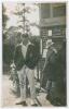 Albert Frederick &lsquo;Bert&rsquo; Wensley. Sussex, Auckland, Nawangar & Europeans 1922-1948. Mono real photograph postcard of Wensley standing full length behind a pavilion, smoking a pipe, wearing cricket attire, Sussex cap and blazer. Nicely signed in ink by Wens