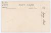 George Benjamin Street. Sussex & England 1909-1923. Sepia real photograph postcard of Street standing full length wearing M.C.C. tour cap and blazer, c.1923. Nicely signed in black ink to the photograph by Street. Official stamp to verso for Nias of Brigh - 2