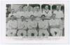 Cambridge University C.C. 1950. Mono real photograph plain back postcard of the Cambridge University team of 1950, the players seated and standing rows wearing cricket attire. Printed titles and players&rsquo; names to lower borders. Notable players featured in