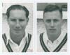 South Africa. Roy McLean and Trevor Goddard 1950s. Two similar mono real photograph plain back postcards, one of R.L. McLean (Natal & South Africa 1949-1966), the other T.L. Goddard (Natal, North East Transvaal & South Africa 1955-1970), both depicted hea