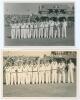 West Indies at Scarborough 1950. Two mono real photograph plain back postcards of the West Indian team at Scarborough for the match v H.D.G. Leveson-Gower&rsquo;s XI 9th- 12th September 1950. The players depicted standing in one row wearing cricket attire in fr