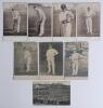 Player postcards early 1900s. A selection of mono/ sepia postcards including nine Wrench Series of individual players, H.R. Butt series no. 1385, J.T. Brown no. 1386, J.T. Tyldesley no. 1387, W. Rhodes no. 1388, L.C. Braund no. 1389, G.H. Hirst no. 1391, - 3