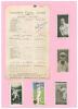 England v Australia 1930. Don Bradman&rsquo;s first tour. Official scorecard for the 4th Test at Old Trafford 25th- 29th July 1930. The scorecard with players&rsquo; listed at the start of play. Nicely signed in blue ink by Bradman in later years. The scorecard loose