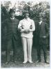 Charles Burgess Fry. Sussex, Hampshire, Oxford University, Europeans & England 1892-1922. The Triangular Tournament 1912. England v Australia and v South Africa. Original press photograph of the three Captains, Frank Mitchell (South Africa), C.B. Fry (Eng