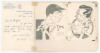Middlesex. J.M. &lsquo;Jim&rsquo; Sims (Middlesex & England 1929-1952) and Denis Compton (Middlesex, England 1936-1958). Two nice original pencil caricatures by an artist named &lsquo;Sheffield&rsquo;, one of Sims in bowling pose, the other of Compton batting. Each artwork is ni