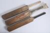 Cricket bats 1940s-1960s. Three bats including a County Sports of St. Neots &lsquo;The Caerulex&rsquo; size 6 bat. Warsop Stebbing &lsquo;The Sterling Perfection Doug Padgett&rsquo; size 6 autograph bat. Stuart Surridge of Witham &lsquo;Special Match&rsquo; size 6 bat in original maker&rsquo;s pl