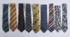 Cricket ties. A good selection of over thirty seven ties. Includes two M.C.C. members&rsquo; ties, one &lsquo;bacon and egg&rsquo;, the other a City tie. &lsquo;Dickie Bird&rsquo;s Last Stand. England v India, Lord&rsquo;s 1996&rsquo;. England home Test series 1985, 1993 v Australia, 1991 v West 