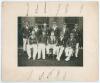 Maurice William Tate. Sussex & England 1912-1937. Test Trial, North v South 1927. Official mono photograph of the South team seated and standing in rows wearing caps and blazers, for the match played at Bramall Lane, Sheffield, 25th- 28th June 1927. Signe