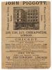 The Ashes. &lsquo;England v. Australia&rsquo; 1882. Early and original double sided official scorecard for the second Test match to be played in England, Kennington Oval, 28th- 30th August 1882. The scorecard with complete printed scores. Australia batted first and w - 2