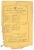 &lsquo;Sussex v. Australians&rsquo; 1884. Early original single sided scorecard printed on yellow paper with printed scores showing the position at the close of play on the second day of the tour match played at Hove, 24th- 26th July 1884. Sussex had posted a strong 