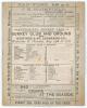 &lsquo;Surrey Club and Ground v. Hastings & St. Leonards C.C.&rsquo; Hastings Cricket Week 1887. Early original double sided scorecard for the match played at Hastings 24th & 25th August 1887. The scorecard with complete printed scores is printed on an original sheet