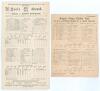 South Africa tour to England 1924. Three official scorecards, one for the 3rd Test, Headingley 12th- 15th July 1924, with incomplete printed and handwritten scores in pencil. England (396 & 60/1) beat South Africa (132 & 323) by nine wickets. 10&rdquo;x6.25&rdquo;. V - 3