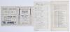 South Africa tour to England 1929. Three official scorecards including the 3rd Test, Headingley, 13th- 16th July 1929, England won by five wickets. Also two tour match scorecards, v Surrey, Kennington Oval, 8th- 10th May, Surrey won by 125 runs, and v Mid - 2