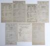 West Indies tour to England 1933. Seven official scorecards including for the two matches played in the England v West Indies Test series, and five tour matches. Scorecards are v Club Cricket Conference, Catford 3rd & 4th May, complete printed and handwri