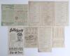Australia tour to England 1934. Thirteen official scorecards of tour and Test matches from the 1934 tour. The majority with incomplete printed and/ or handwritten scores (unless stated). Scorecards are v Leicestershire, Leicester, 5th- 8th May, match draw - 2