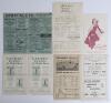 Australia tour to England 1938. Thirteen official scorecards for Test and tour matches, all with incomplete printed and/ or handwritten scores. Includes one rarer scorecard for the final match of the tour v Ireland at Dublin, 16th & 17th September, Austra - 2