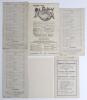 West Indies tour to England 1939. Six official scorecards for Test and tour matches, all with incomplete printed and/ or handwritten scores unless stated. Matches are v M.C.C., Lord&rsquo;s, 13th- 16th May, match drawn (Compton 115). v Surrey, Kennington Oval, - 2