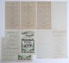 Wartime cricket 1945. A good selection of fifteen official scorecards for matches played in 1945, the majority with complete printed, some handwritten, scores. Includes ten for matches played at Lord&rsquo;s, R.A.A.F. v British Empire, 12th May (2 copies), Engl - 2