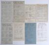 Wartime cricket 1945. A good selection of fifteen official scorecards for matches played in 1945, the majority with complete printed, some handwritten, scores. Includes ten for matches played at Lord&rsquo;s, R.A.A.F. v British Empire, 12th May (2 copies), Engl - 3