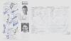 England v New Zealand 1994 & 2008. Two signed official Test match scorecards. One for the drawn 2nd Test, Lord&rsquo;s 1994, complete printed scores, with twelve signatures including Atherton, Gooch, Fraser, Such, Stewart, DeFreitas, Hick, White, Smith and Rhod