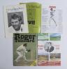 Hampshire Benefit and Testimonial brochures. Twenty Hampshire players&rsquo; brochures of which seven are signed, Barry Richards 1977, David Turner 1981, Trevor Jesty 1982, Nigel Cowley 1988, Mark Nicholas 1991, Bobby Parks 1992, and Paul Terry 1994. Others are - 2