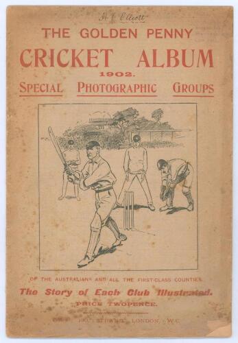 &lsquo;The &ldquo;Golden Penny&rdquo; Cricket Album 1902. Special Photographic Groups of the Australians and all the first-class counties&rsquo;. London 1902. Original pictorial wrappers.