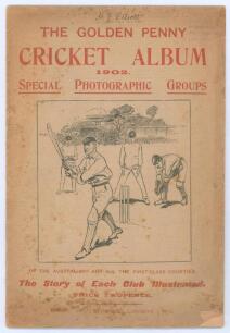 &lsquo;The &ldquo;Golden Penny&rdquo; Cricket Album 1902. Special Photographic Groups of the Australians and all the first-class counties&rsquo;. London 1902. Original pictorial wrappers.