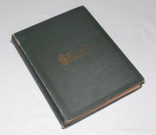 &lsquo;Cricket: A Weekly Record of the Game&rsquo;. Volume IX. Numbers 230-259 (27th January to 27th December 1890). Complete with title-page and contents page to front. Illustrated. Original publishers cloth with titles in gilt. Red speckled page edges. Complete wit