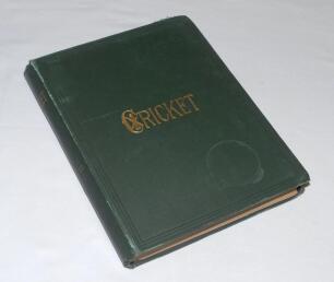 &lsquo;Cricket: A Weekly Record of the Game&rsquo;. Volume XVII. Numbers 470-499 (27th January to 22nd December 1898). Illustrated. Original publishers cloth with titles in gilt. Complete with title and contents pages to front and two photo supplements of 5th & 26th 