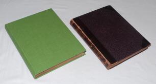 &lsquo;Cricket: A Weekly Record of the Game&rsquo;. Volumes XXI nos. 590-619 (30th January to 18th December 1902) & XXIV nos. 680-709 (26th January to 21st December 1905). Illustrated. Vol. XXI bound in later green cloth, Vol. XXIV bound in maroon quarter leather, gi