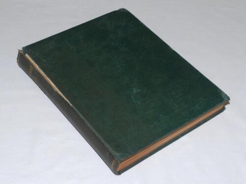 &lsquo;Cricket: A Weekly Record of the Game&rsquo;. Volume XXX. Numbers 860-889. January 26th to December 1911. Illustrated. Bound in green cloth, gilt title to spine. Complete with title and contents pages bound in at front, lacking poster supplement for 15th April.