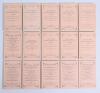 Wisden Cricketers&rsquo; Almanack 1864-1878. Fifteen facsimile editions, with pink wrappers, second facsimile edition printed by Lowe & Brydone Ltd, London 1974. Limited edition. Lacking original yellow box. Good/very good condition.